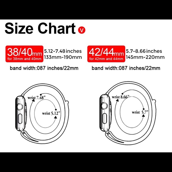 APPLE iWATCH NYLON SPORT LOOP WATCHBAND BRACELET - Picture 3 of 3
